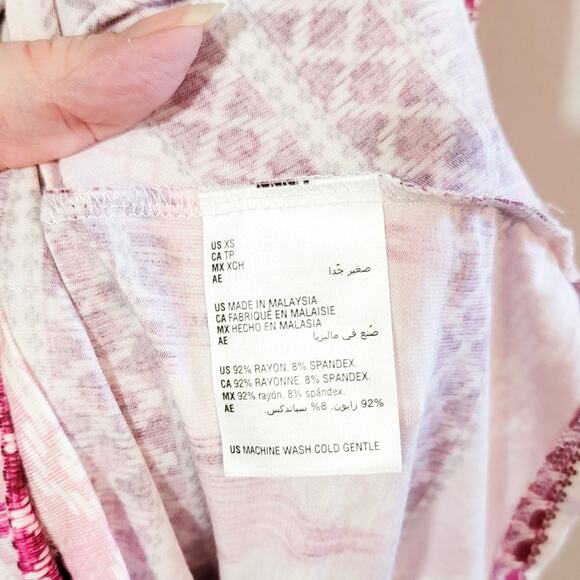 Style & Co New tribal Aztec stripe print sleeveless flowy swing dress size XS - Picture 7 of 9